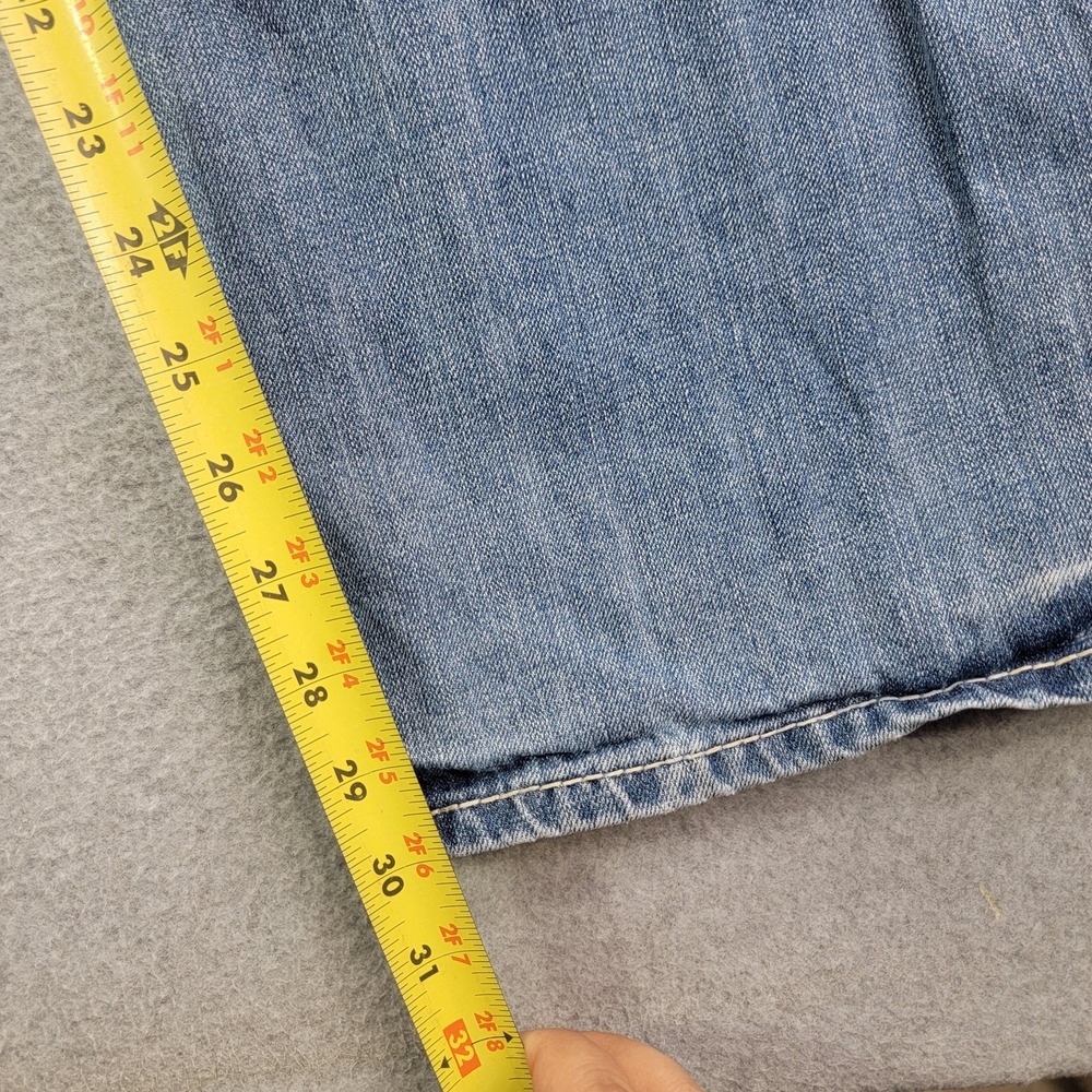 Axel Jeans Mens 36x32 Light Wash Blue Volcott Vintage Boot Bootcut Denim Pants - Picture 13 of 16
